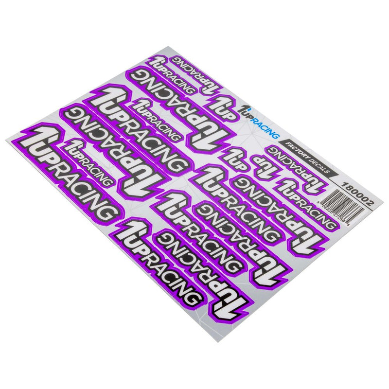 1up Racing Factory Decal Sheet - Purple