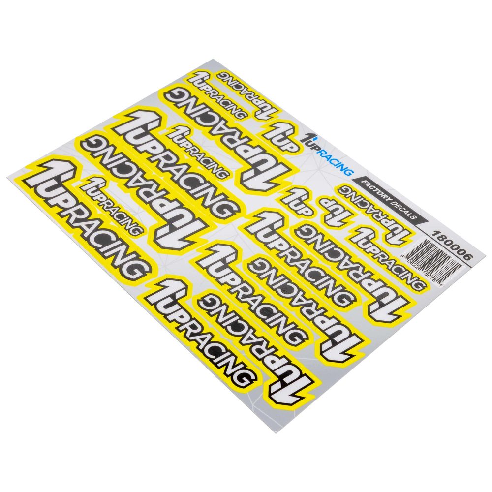 1up Racing Factory Decal Sheet - Yellow