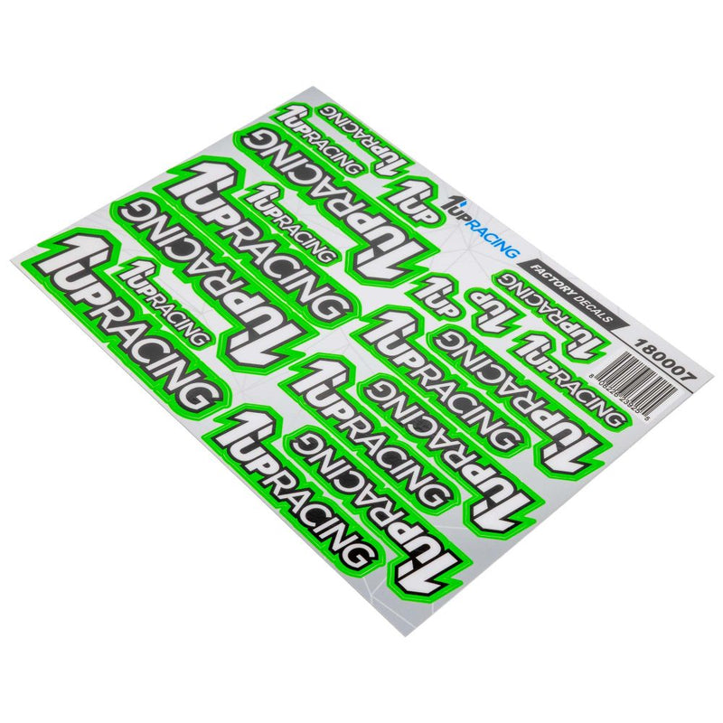 1up Racing Factory Decal Sheet - Green