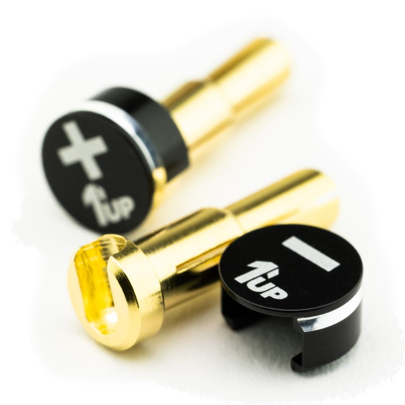 LowPro Bullet Plugs & Grips - 4/5mm Stepped - Black/Black
