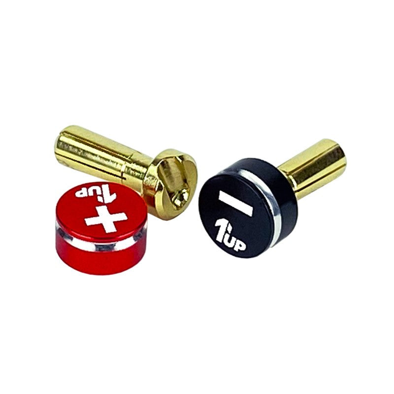 LowPro Bullet Plugs & Grips - 4mm - Black/Red