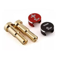 LowPro Bullet Plugs & Grips - 4/5mm Stepped - Black/Red