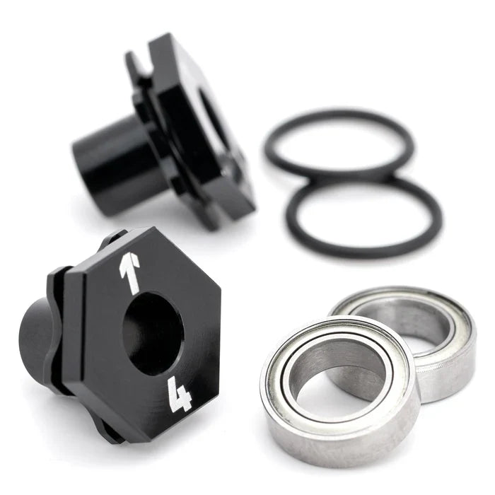 1Up racing DirectHex hub axles - 4mm - pr (AE TC8)
