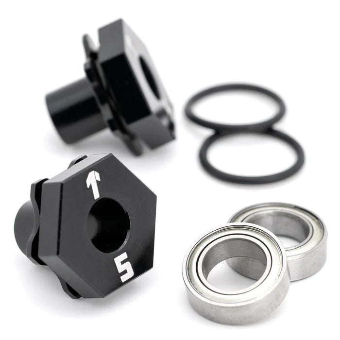 1Up racing DirectHex hub axles - 5mm - pr (AE TC8)