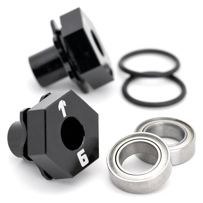 1Up racing DirectHex hub axles - 6mm - pr (AE TC8)