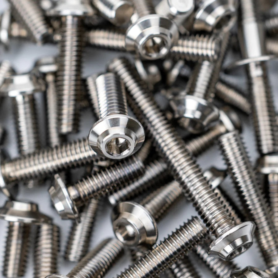 Pro Duty Titanium Upper Screw Set - Raw Titanium (ARC A10 '25)