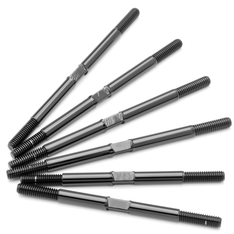 Pro Duty 3.5mm Titanium Turnbuckles - Black Nitride Coated - AE T6.4 or SC6.4