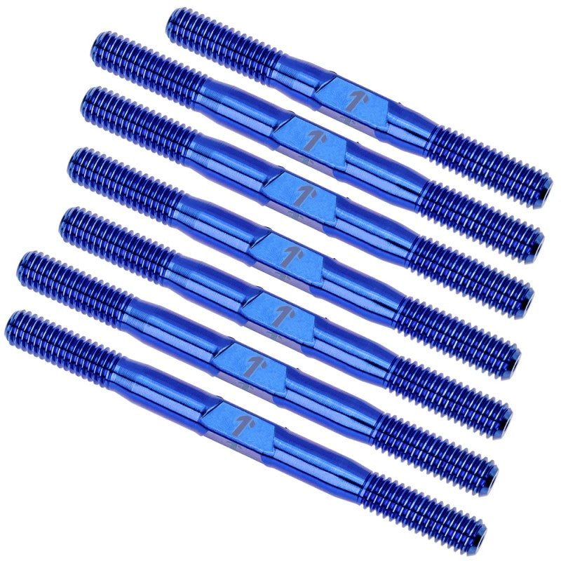 Pro Duty 3.5mm Titanium Turnbuckles - Polished Blue - Yokomo MO 1.0