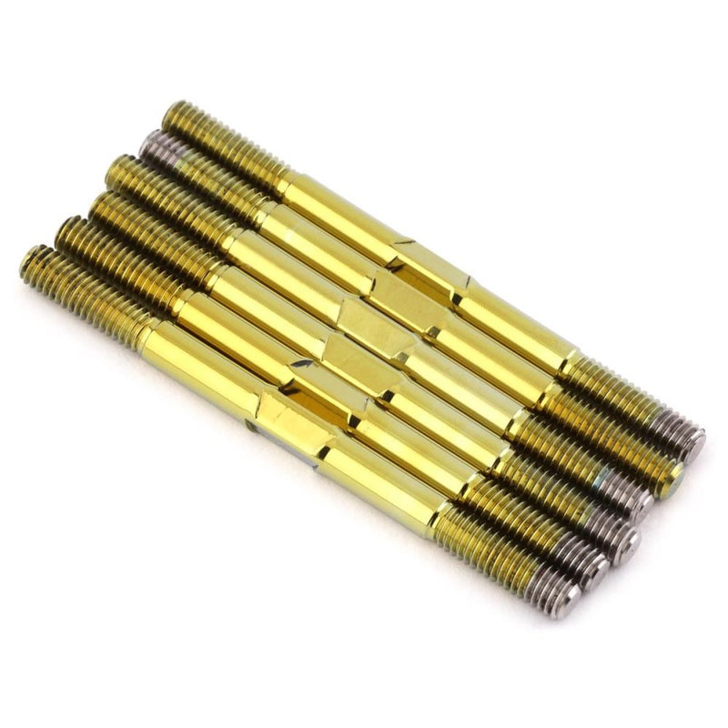 Pro Duty 3.5mm Titanium Turnbuckles - Polished Gold - Schumacher CAT L1 EVO or L1R