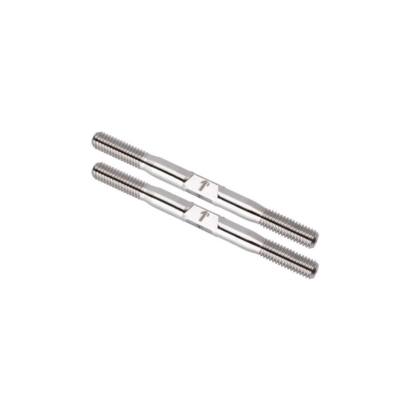 Pro Duty 3.5mm Titanium Turnbuckles - Raw Finish - pr (M3.5 x 66mm)