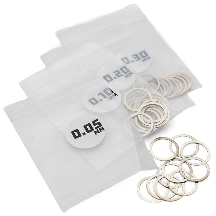 1Up Microtune Shims - 12.0mm ID (0.05, 0.1, 0.2, 0.3 - 10 pcs each)