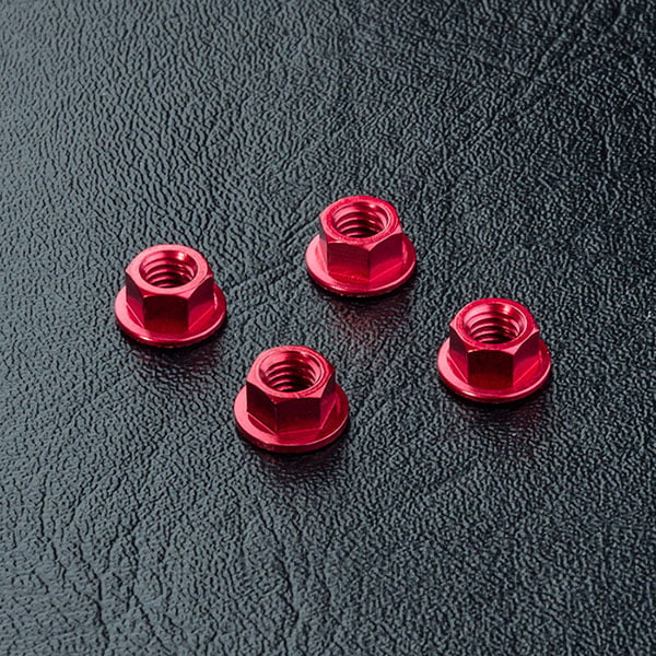 MST Alum. wheel nut (red) (4) 820001R