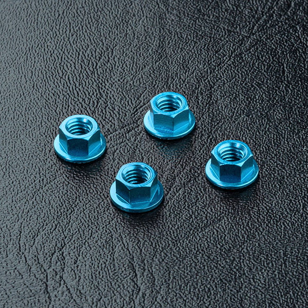 MST Alum. wheel nut (blue) (4) 820001B