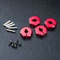 MST Alum. hex. wheel hubs 4mm (red) (4) 820044R
