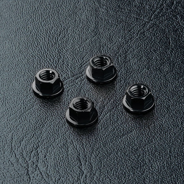 MST Alum. wheel nut (black) (4) 820001BK