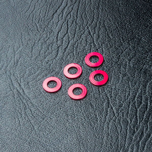 MST Alum. spacer 3X5.5X0.5 (red) (5) - 820025R