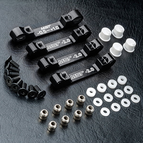 MST RMX 2.0 S Alum. Suspension Mount Set (Black) 210576BK