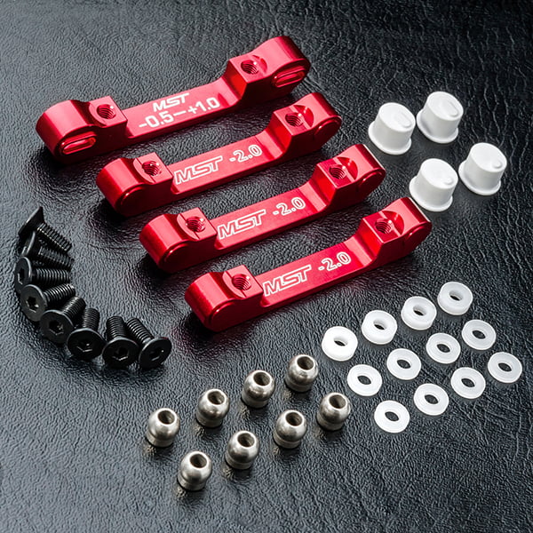 MST RMX 2.0 S Alum. Suspension Mount Set (red) 210576R