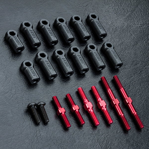 MST RMX 2.0 S Turnbuckle shaft set (red) - 210595R