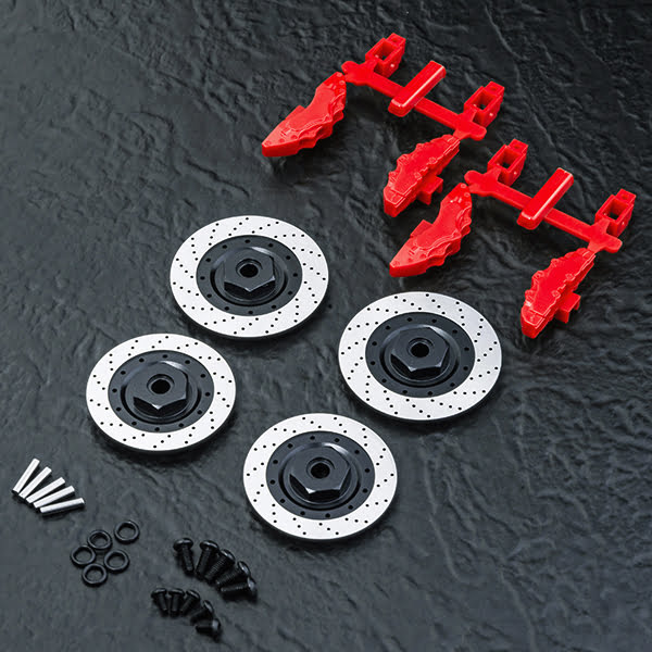 MST Alum. wheel hubs 6mm (large brake disc shaped) 820135