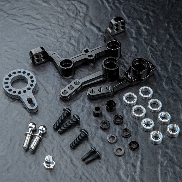 MST Alum. steering arm set (black) - 210700BK