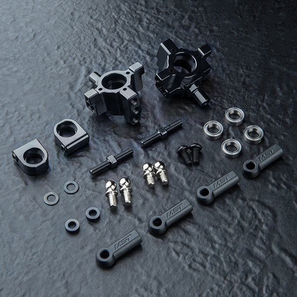 MST RMX 4 Alum. TMB rear hub set (black) - 210740BK