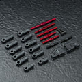 MST RMX 2.5 aluminum turnbuckle shaft set (red) - 210658R