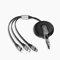TRX 3 in 1 USB Stretchable Cable BLACK