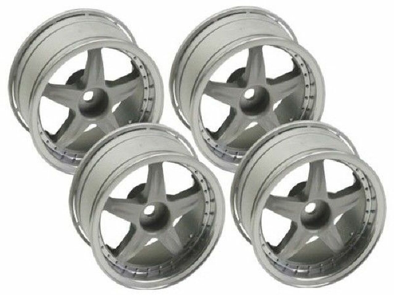 Kawada +4mm Offset VX Plated Wheel Deep Rim 4 pcs Grey - TU35WP