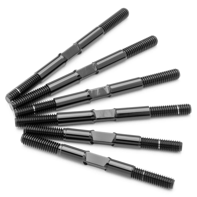 Pro Duty 3.5mm Titanium Turnbuckles - Polished Black - Serpent Spyder SRX2 Gen 3 (D)