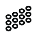 1up Racing 3x6x1mm Precision Aluminum Shims - Black (12pcs) 1U-80303