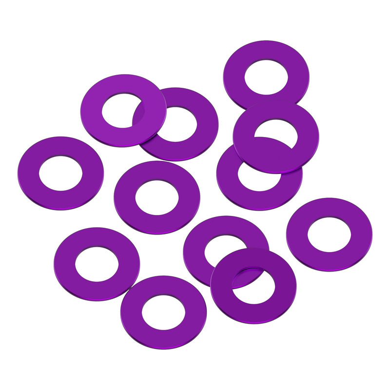 1Up Racing - Precision aluminium 3 x 6mm shims - 0.25mm - Purple (12) 1U-80321