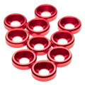 M3 Countersunk Washers - Red - 10pcs