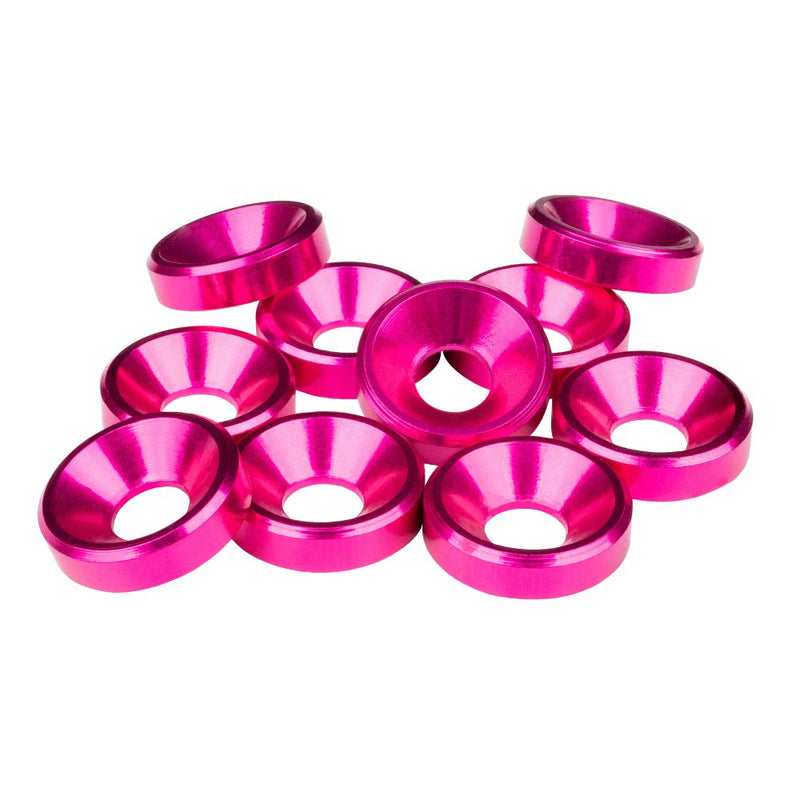 M3 Countersunk Washers - Pink - 10pcs