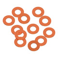 3x6x0.5mm Precision aluminium Shims - Orange - 12pcs