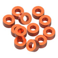 3x6x1.5mm Precision aluminium Shims - Orange - 12pcs
