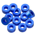 3x6x2.5mm Precision aluminium Shims - Blue - 12pcs