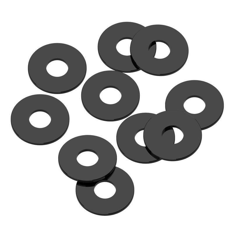 3x8x0.5mm Precision aluminium Shims - Black - 10pcs