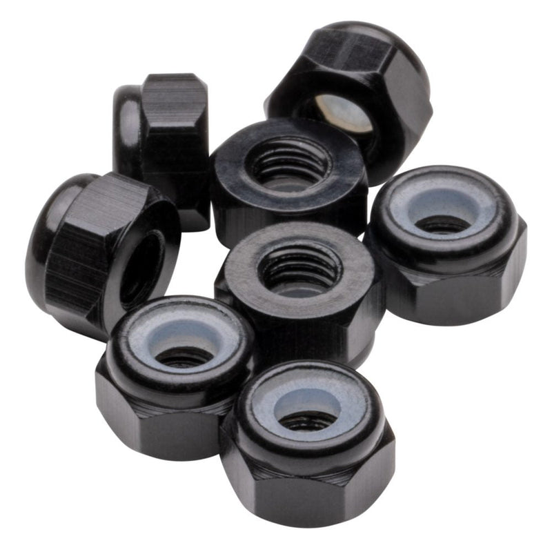 M3 Premium aluminium Locknuts - Black - 8pcs