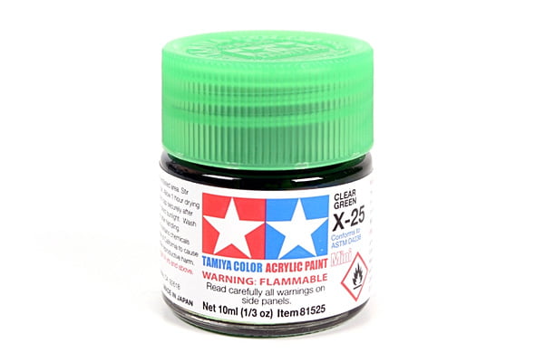 Tamiya ACRYLIC MINI X-25 CLEAR GREEN - 81525