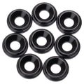 Premium LowPro 7075 alloy M3 Countersunk Washers - Black - 8pcs