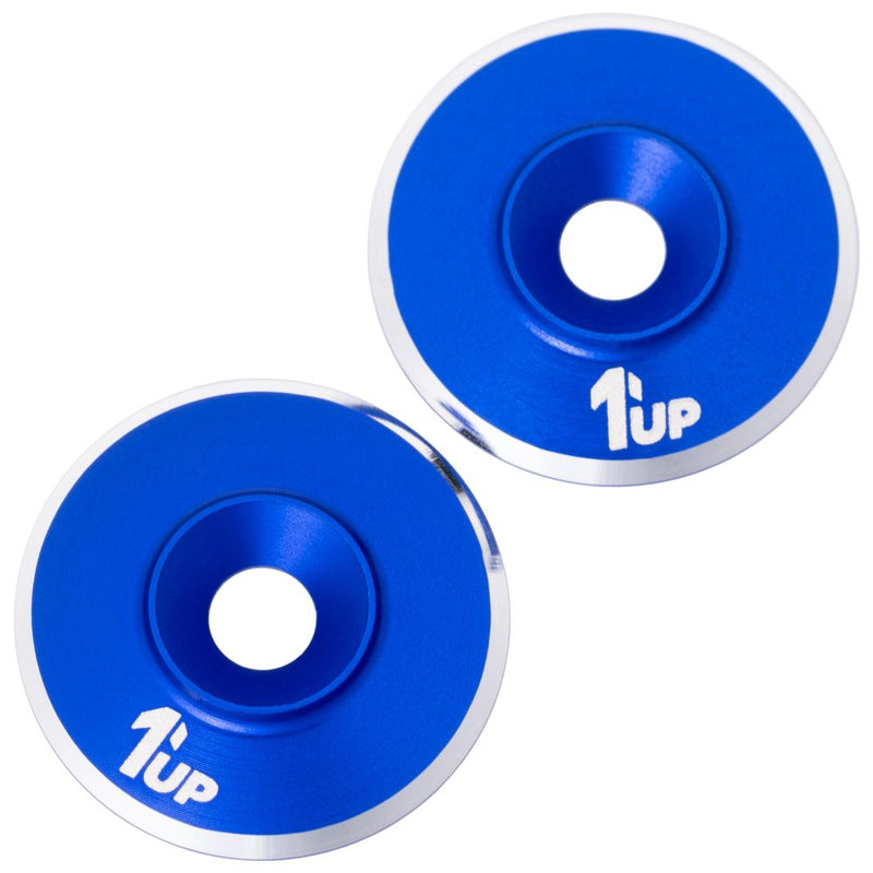 1Up LowPro 7075 alloy wing washers - pr (Dark Blue)