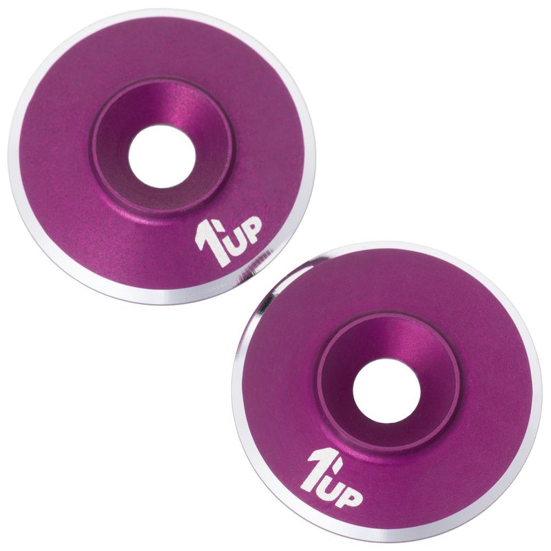 1Up LowPro 7075 alloy wing washers - pr (Purple)
