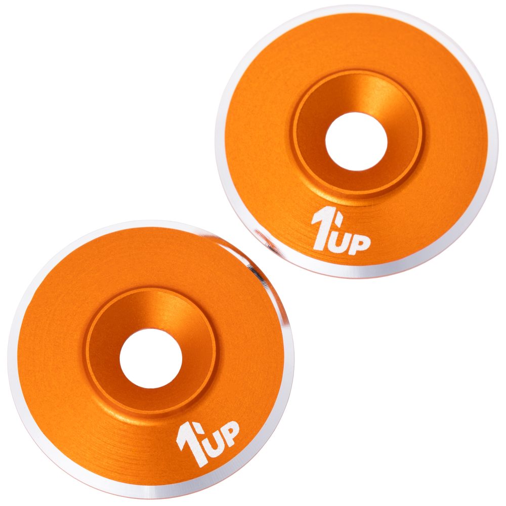 1Up LowPro 7075 alloy wing washers - pr (Orange)
