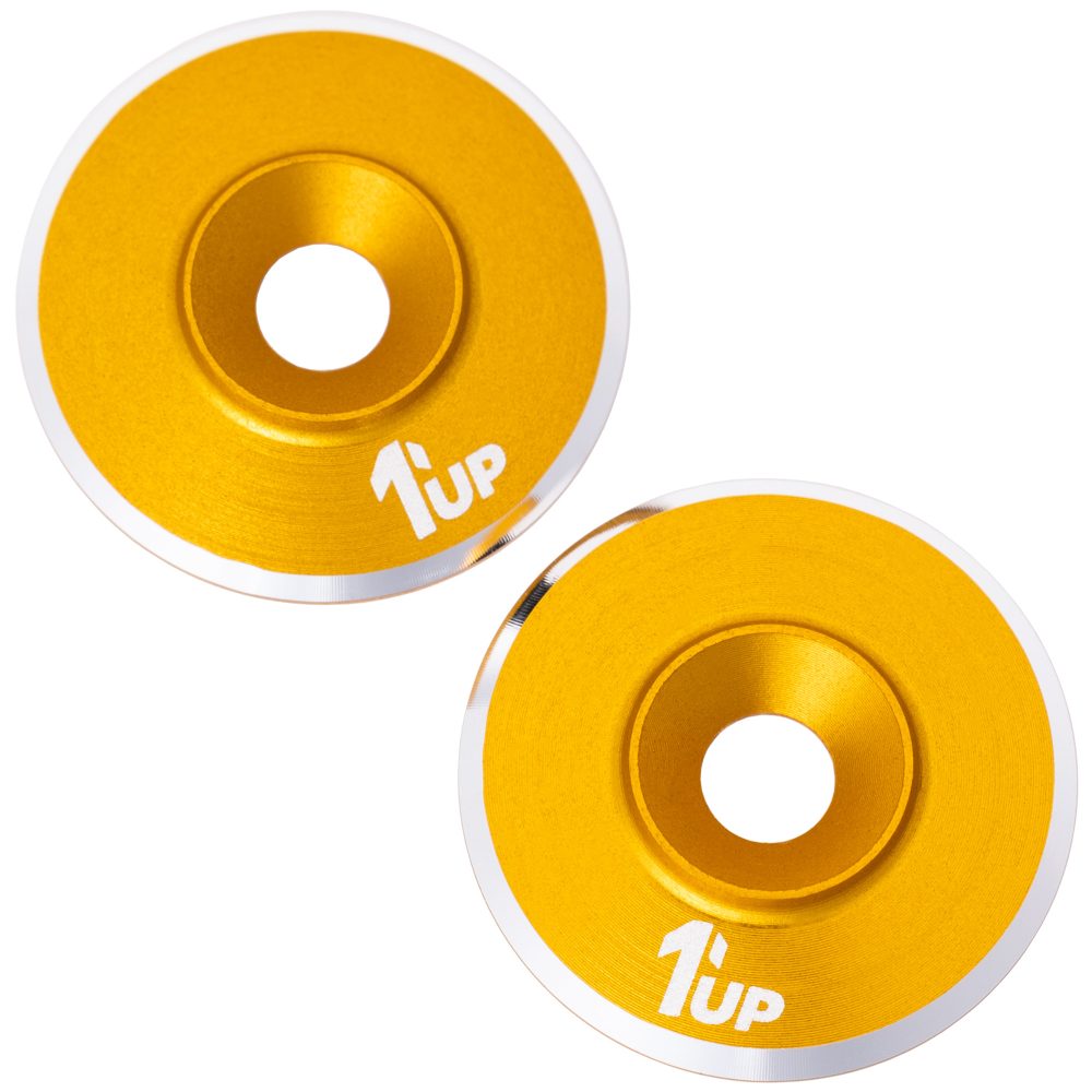 1Up LowPro 7075 alloy wing washers - pr (Gold)