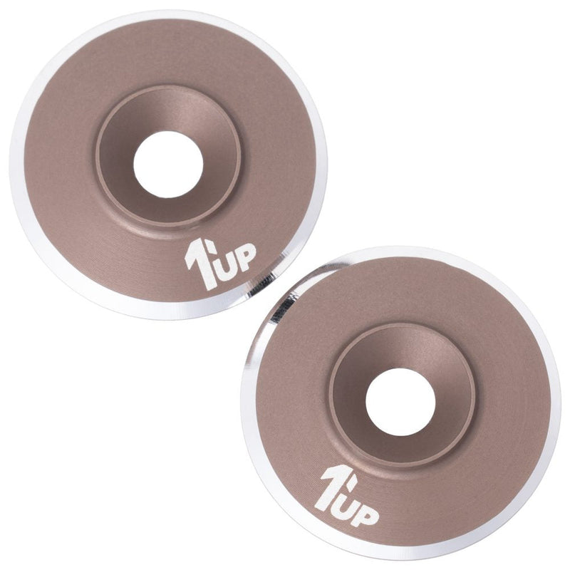 1Up LowPro 7075 alloy wing washers - pr (Gun Metal)