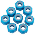 1Up 7075 M3 aluminium locknuts - Brite Blue - 8pcs