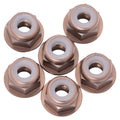 1Up 7075 M3 aluminium flanged locknuts - Gun Metal - 8pcs