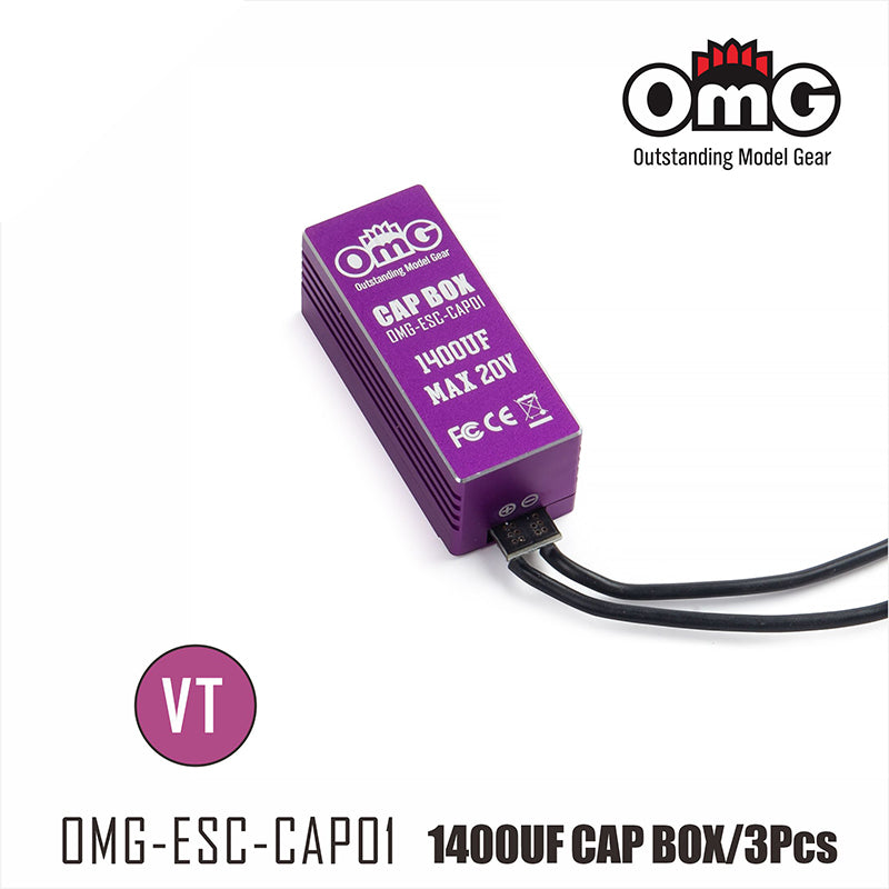 OMG Low-impedance & anti-reverse connection Capacitor PURPLE - OMG-ESC-CAP01/VT