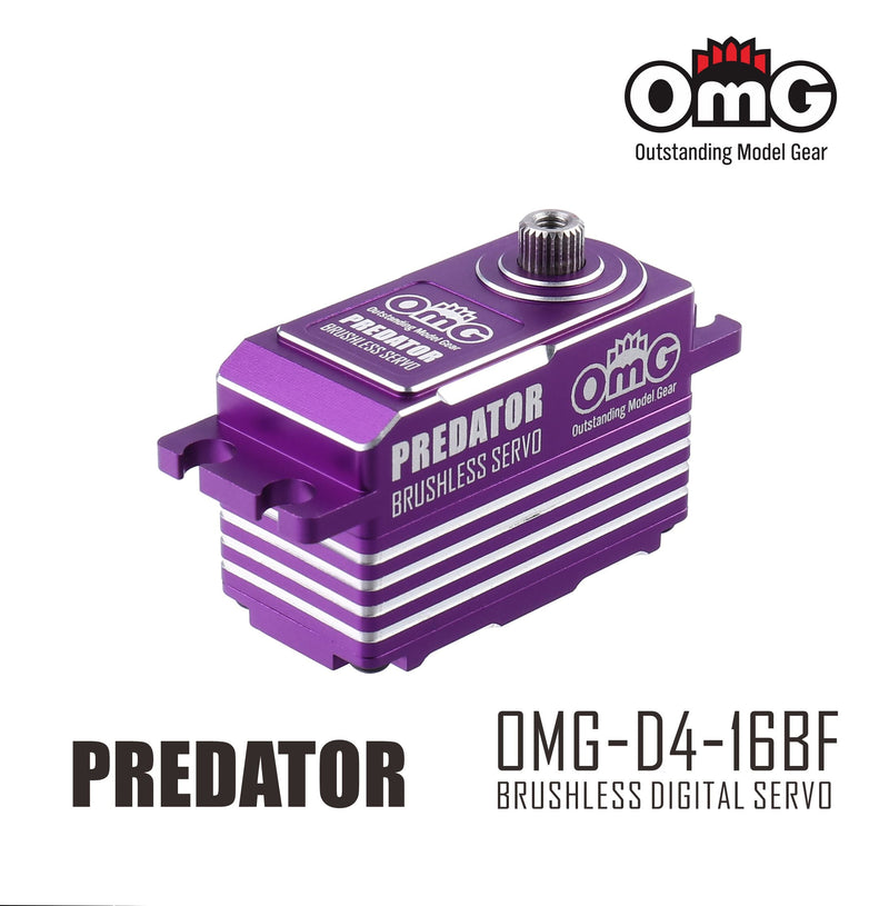 OMG PREDATOR Low profile high torque brushless metal servo PURPLE - OMG-D4-16BF/VT